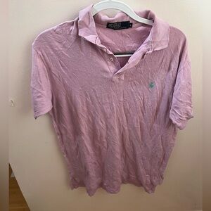 Pink & Blue Ralph Lauren Polo T Shirt Men’s Large Preppy
